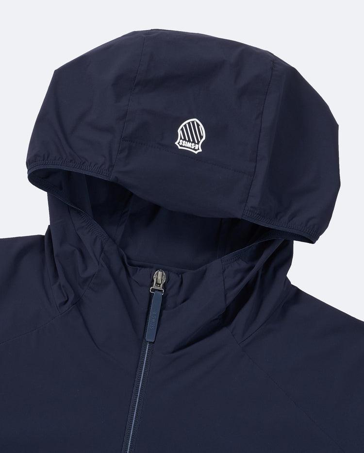 1012057-499 | MEN'S K-SWISS LOGO UPF50+ COOL FEEL HOODED JACKET | NAVY