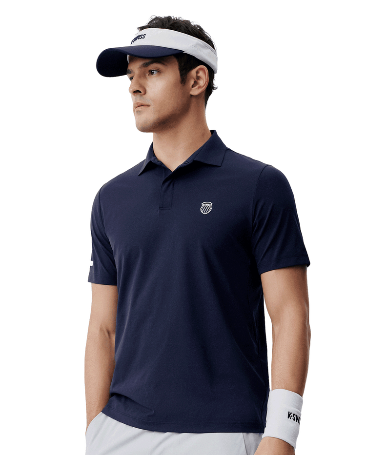 1012060-499 | MEN'S UPF50+ SWEAT ABSORB QUICK-DRY POLO SHIRT | NAVY