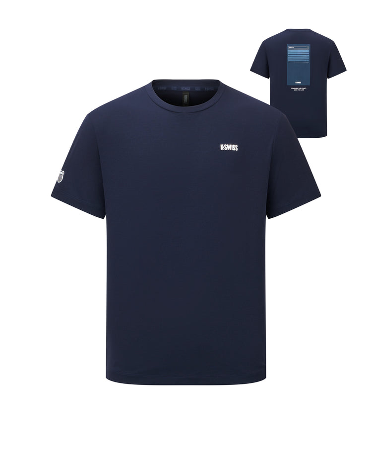 1012063-499 | MEN'S LOGO UPF50+ SWEAT ABSORB QUICK-DRY T-SHIRT | NAVY