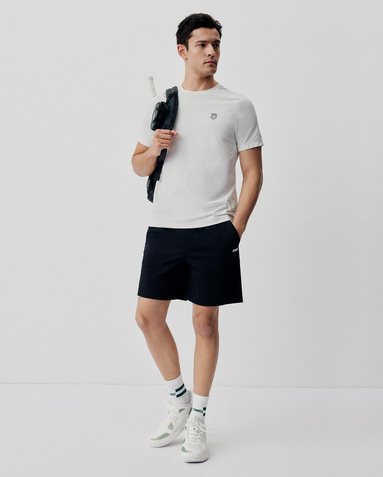 1012064-101 | MEN'S LOGO UPF50+ SWEAT ABSORB QUICK-DRY T-SHIRT | WHITE