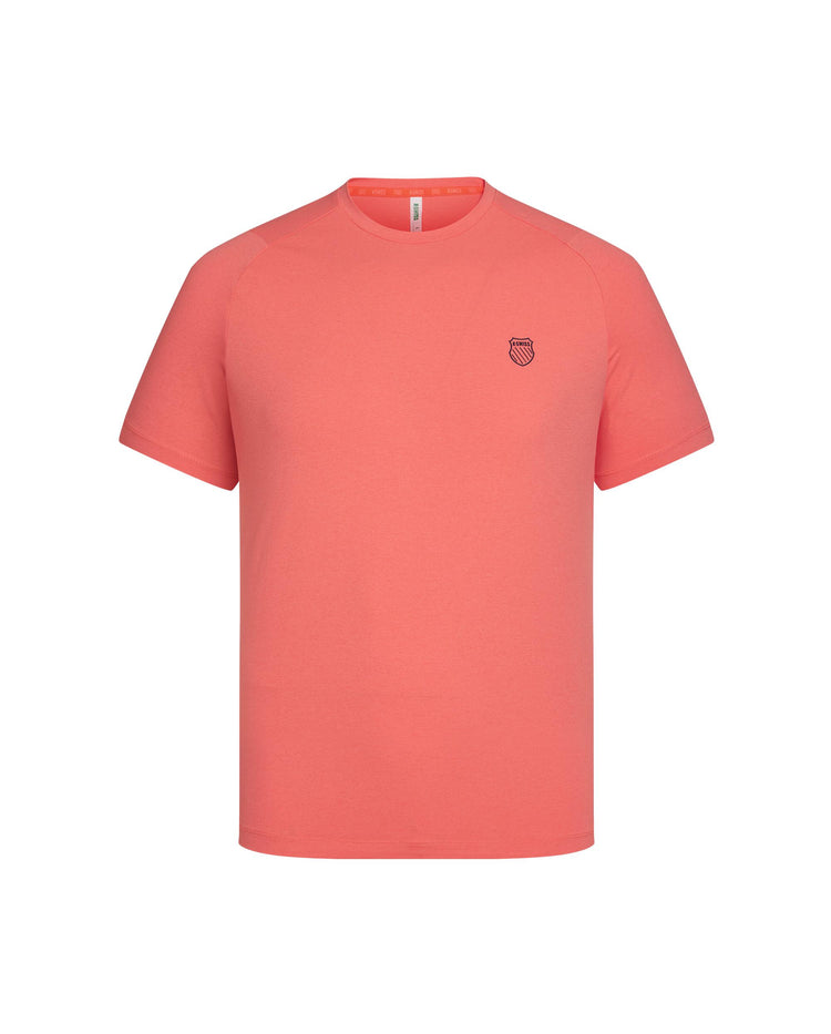1012064-713 | MEN'S LOGO UPF50+ SWEAT ABSORB QUICK-DRY T-SHIRT | RED