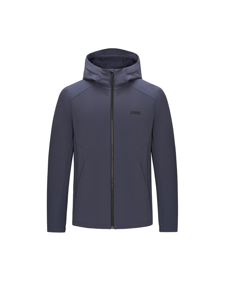 1012089-303 | MEN'S WINDPROOF BRUSHED MICRO-FLEECE HOODED JACKET | GREY