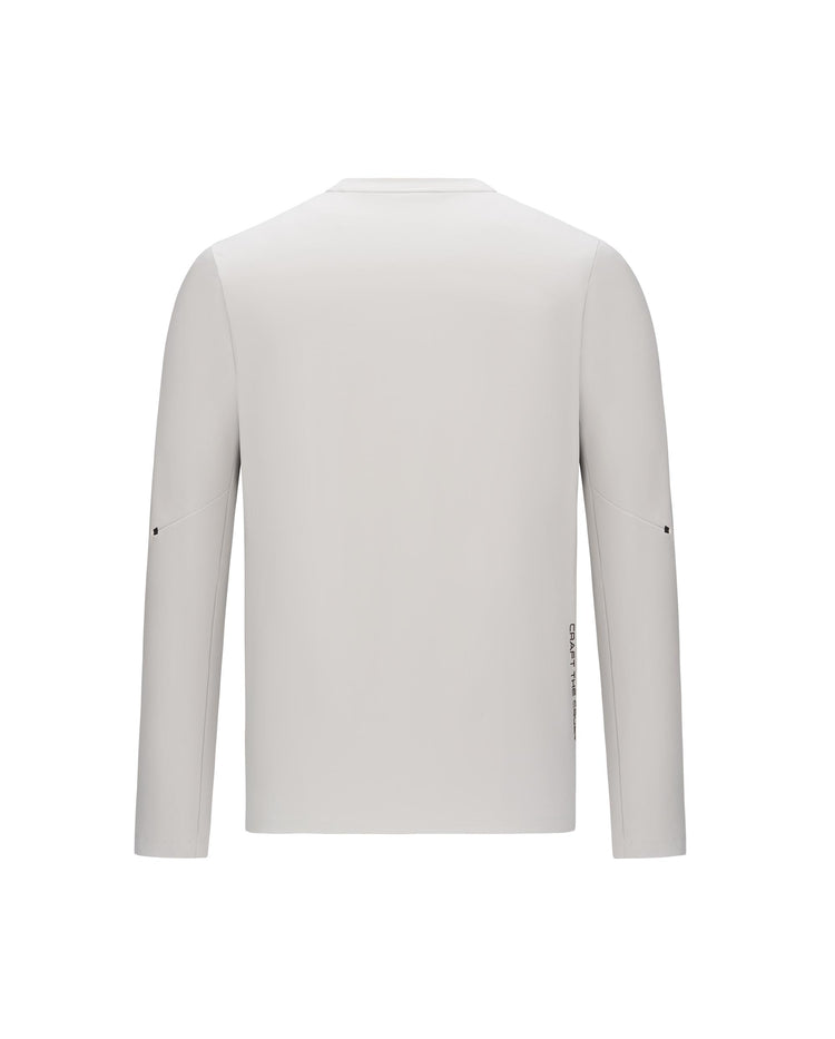 1012095-957 | MEN'S K-SWISS LOGO BRUSHED LONG SLEEVES T-SHIRT | GREY