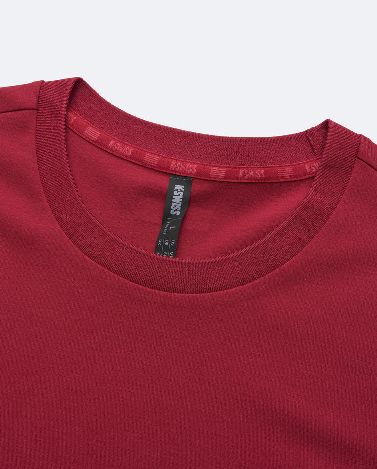 1013272-653 | MEN'S K-SWISS LOGO SHORT SLEEVES T-SHIRT | RED