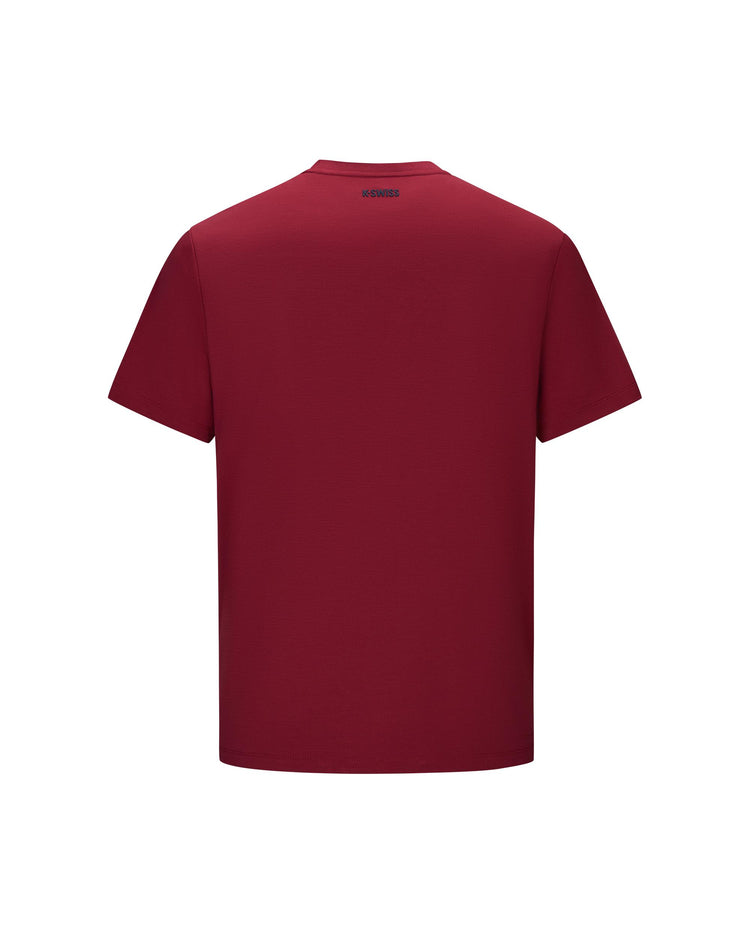 1013272-653 | MEN'S K-SWISS LOGO SHORT SLEEVES T-SHIRT | RED