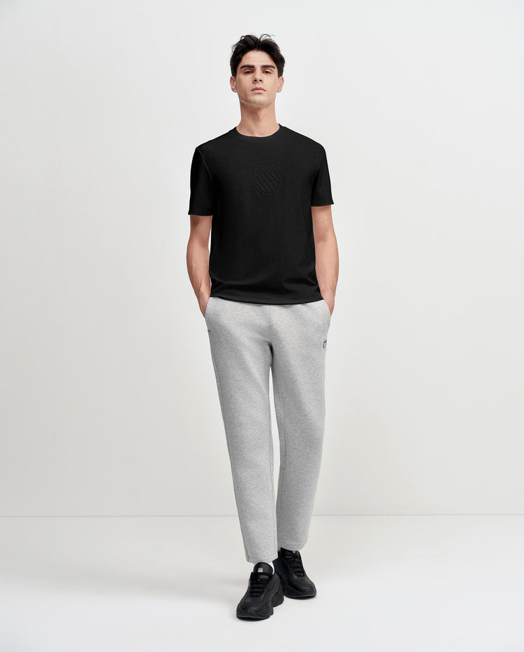 1013289-008 | MEN'S K-SWISS LOGO SHORT SLEEVES T-SHIRT | BLACK