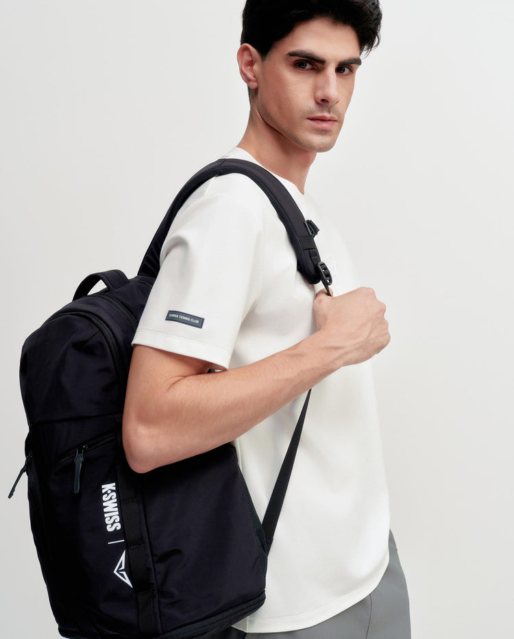 1013289-115 | MEN'S K-SWISS LOGO SHORT SLEEVES T-SHIRT | WHITE