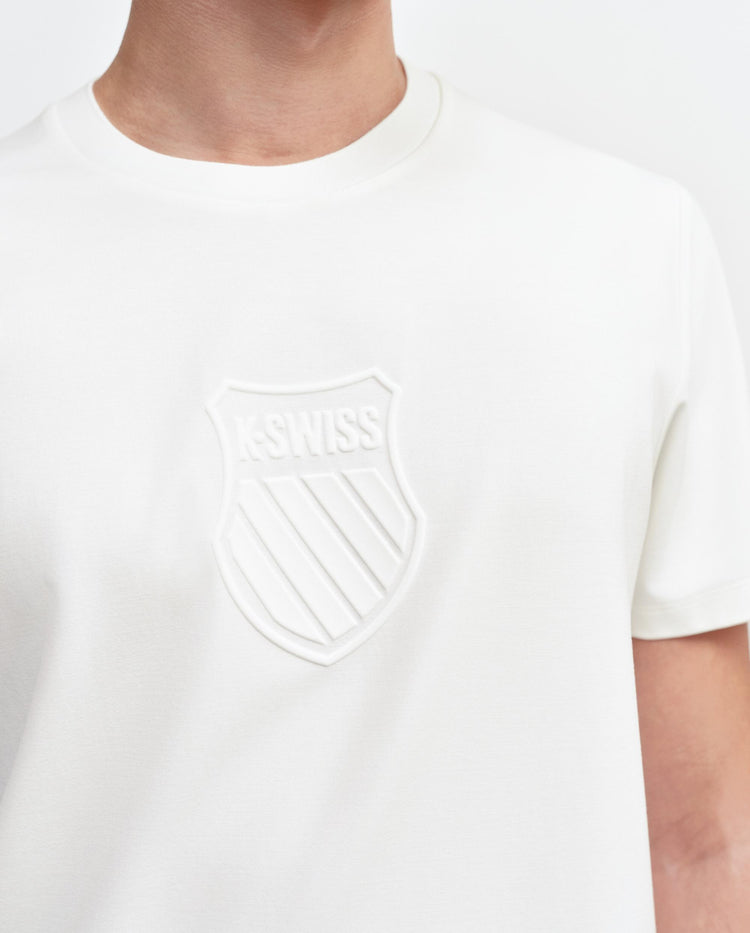 1013289-115 | MEN'S K-SWISS LOGO SHORT SLEEVES T-SHIRT | WHITE