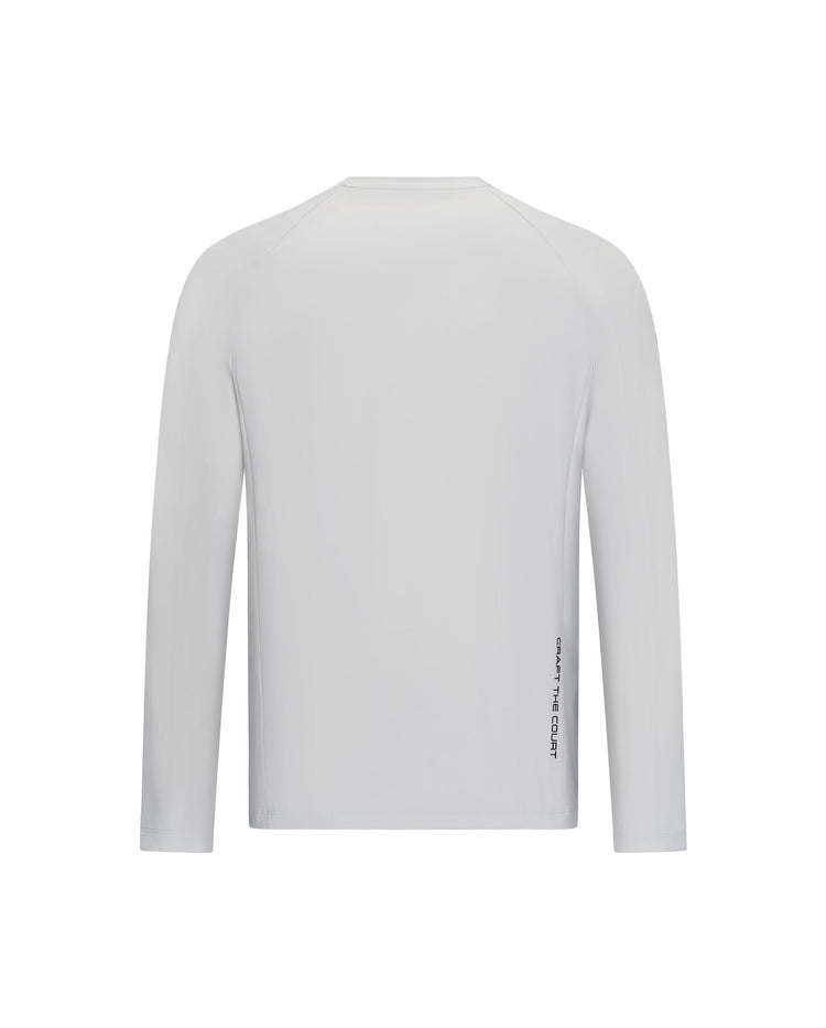 1013372-087 | MEN'S K-SWISS LOGO BRUSHED LONG SLEEVES T-SHIRT | GREY