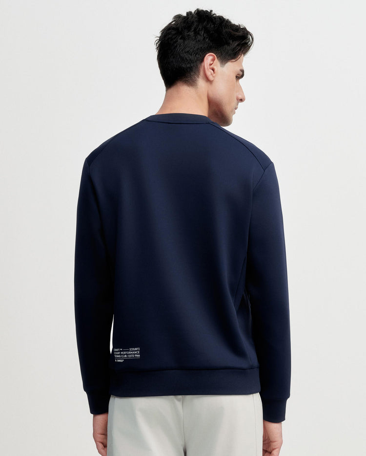 1013377-014 | MEN'S LOGO SCUBA KNIT COOL-FEEL SWEATSHIRT | NAVY