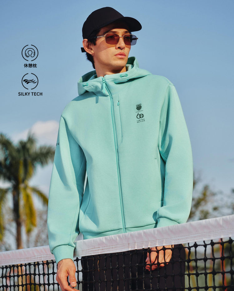 1013851-377 | MEN'S KUBE INFLATABLE NECK PILLOW HOODED JACKET | AQUA