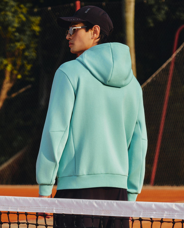 1013851-377 | MEN'S KUBE INFLATABLE NECK PILLOW HOODED JACKET | AQUA