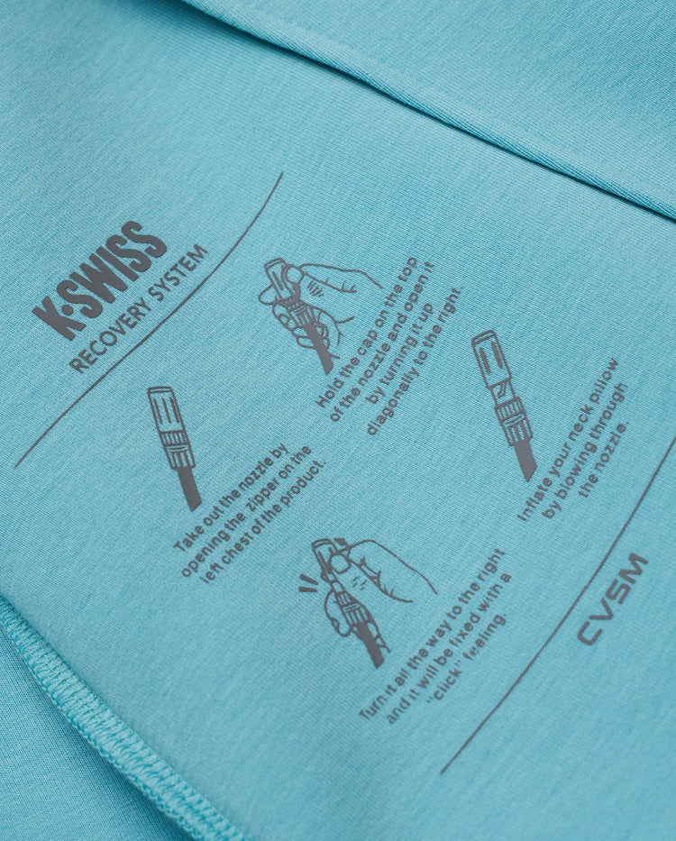 1013851-377 | MEN'S KUBE INFLATABLE NECK PILLOW HOODED JACKET | AQUA