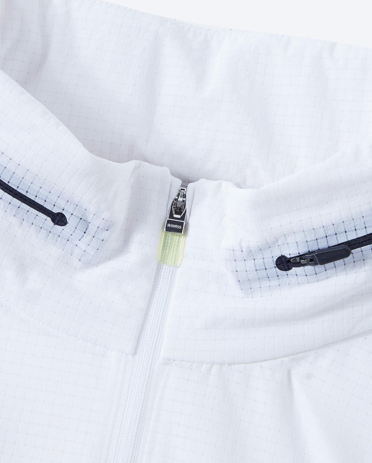 106611-100 | MEN'S LOGO COLOR BLOCKS HALF-ZIP JACKET | WHITE