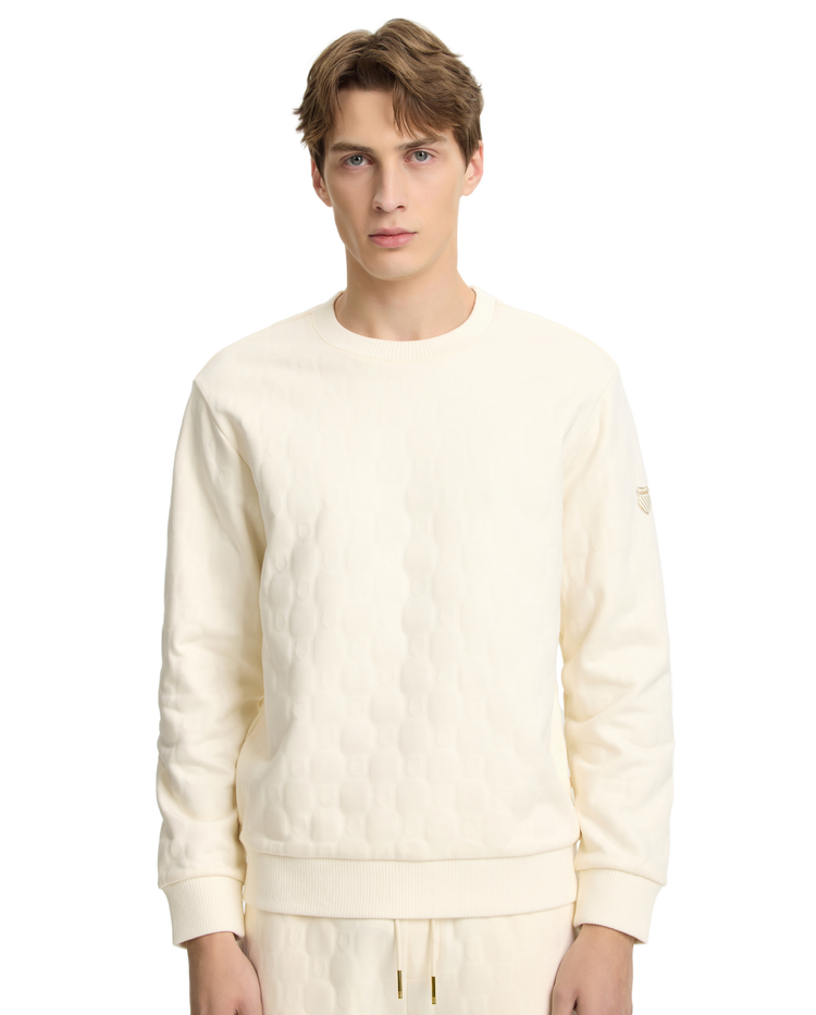 107973-115 | MEN'S ALL-OVER PATTERNED SWEATSHIRT | WHITE/SPECIAL