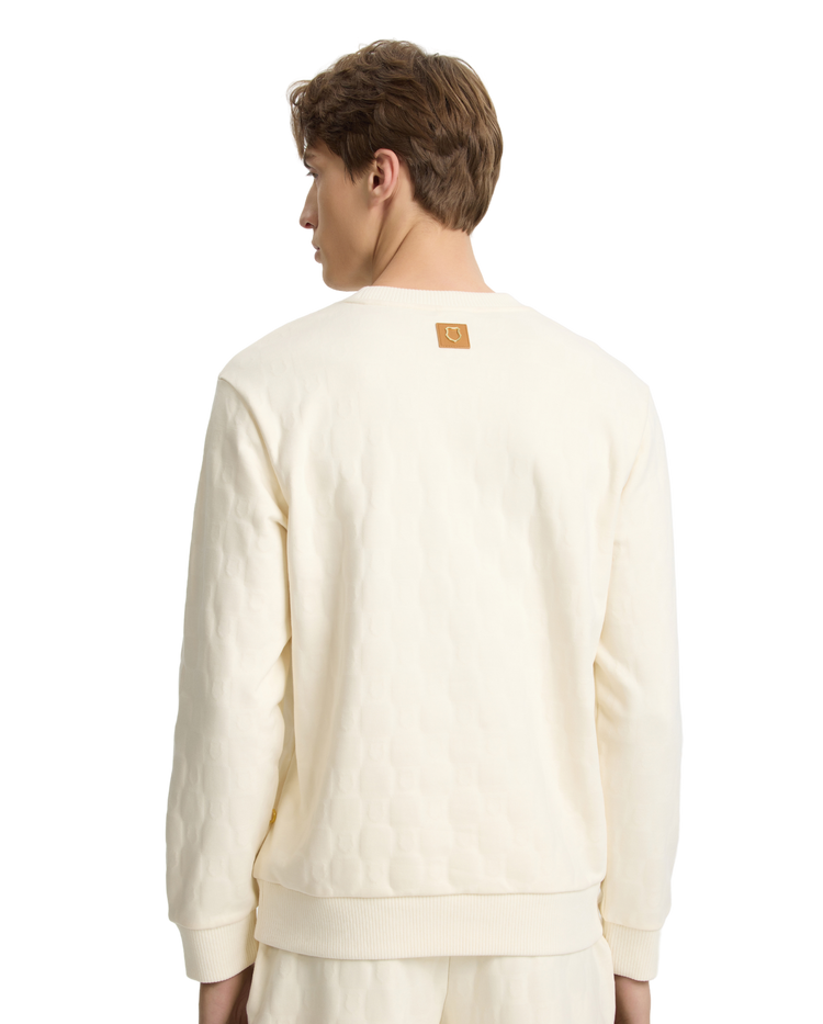 107973-115 | MEN'S ALL-OVER PATTERNED SWEATSHIRT | WHITE/SPECIAL