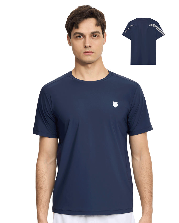 108125-481 | MEN'S K-SWISS LOGO SHORT SLEEVES T-SHIRT | OMBRE BLUE/ASST