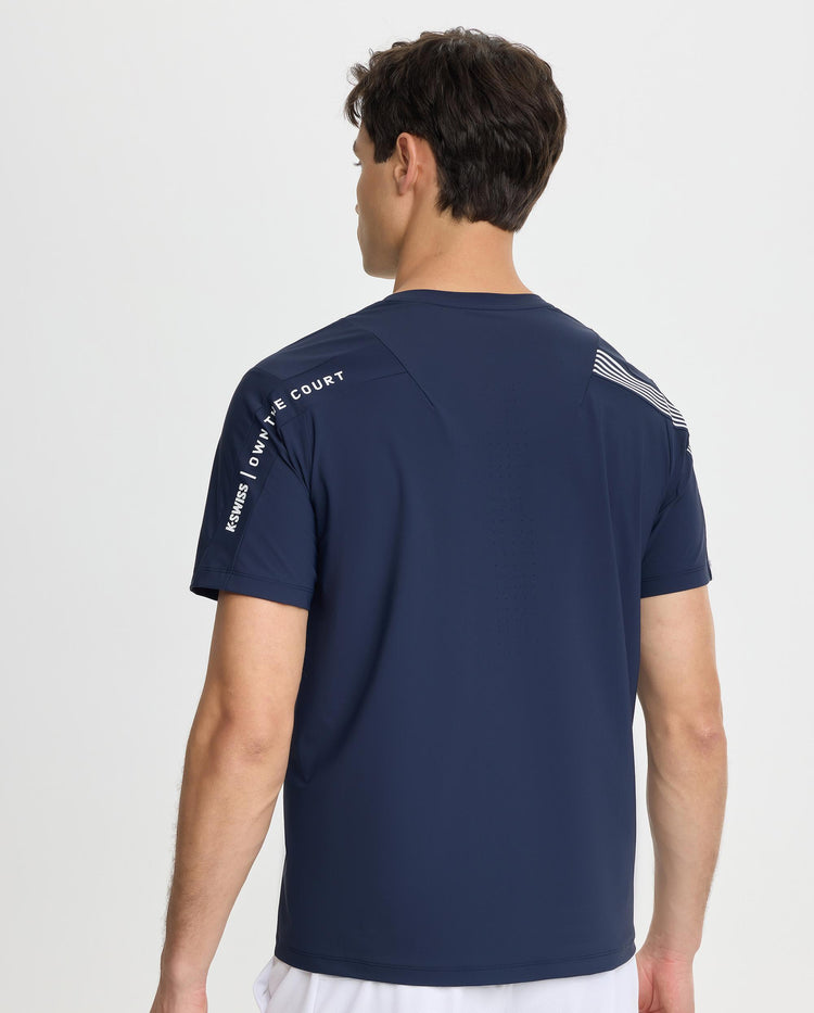 108125-481 | MEN'S K-SWISS LOGO SHORT SLEEVES T-SHIRT | OMBRE BLUE/ASST