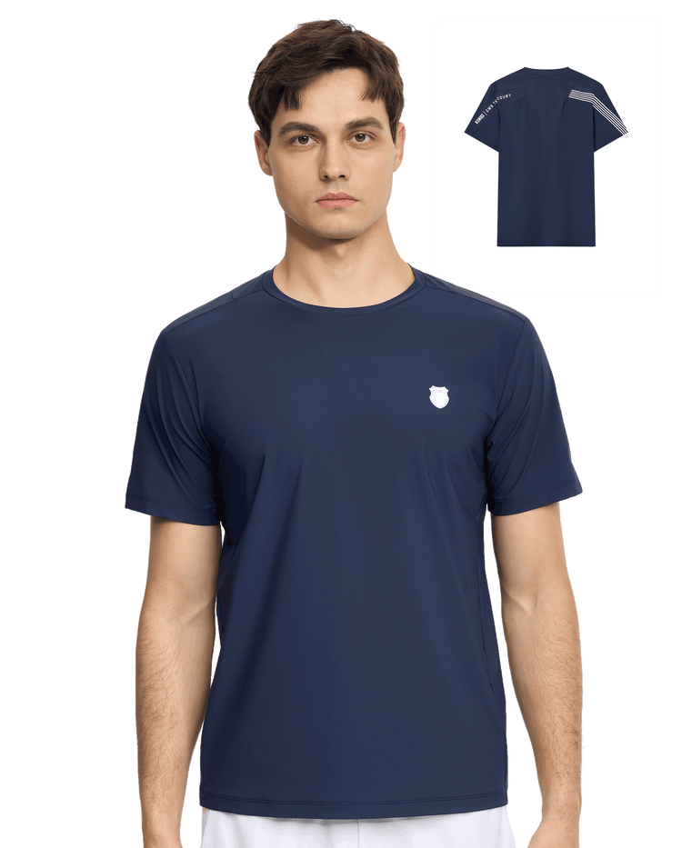 108125-481 | MEN'S K-SWISS LOGO SHORT SLEEVES T-SHIRT | OMBRE BLUE/ASST