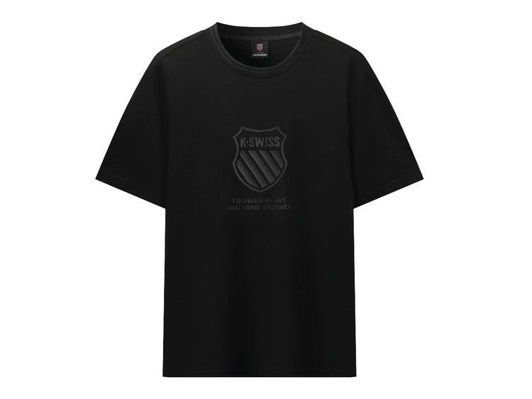 108277-008 | MEN'S LARGE K-SWISS LOGO SHORT SLEEVES T-SHIRT | BLACK