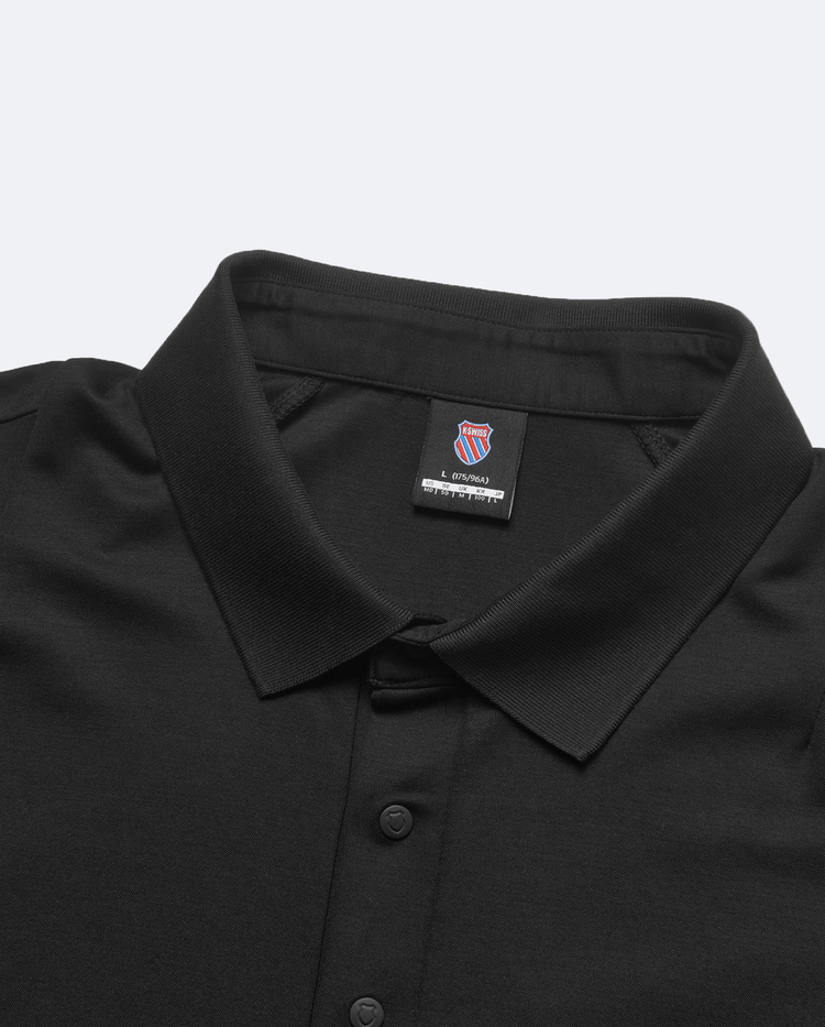 108297-008 | MEN'S K-SWISS LOGO POLO SHIRT | BLACK