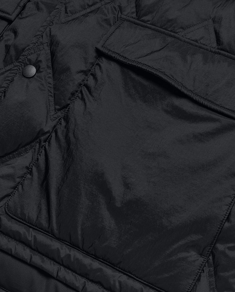 109831-008 | MEN'S K-SWISS LOGO LOOSE FIT GOOSE DOWN JACKET | BLACK