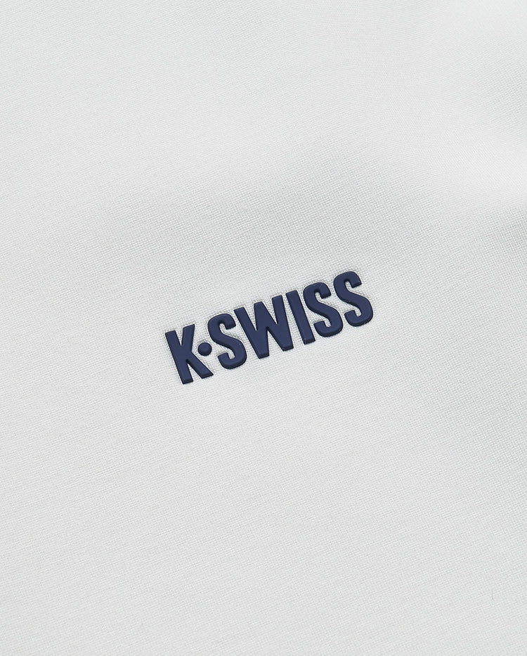 109859-163 | MEN'S K-SWISS LOGO HALF-ZIP SWEATSHIRT | WHITE/NAVY