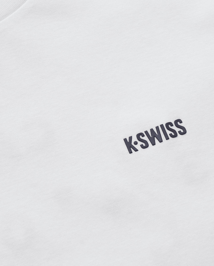 109868-115 | MEN'S K-SWISS LOGO COTTON T-SHIRT | WHITE/SPECIAL