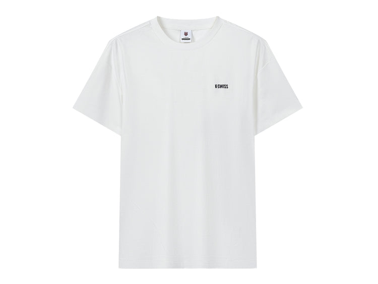 109868-115 | MEN'S K-SWISS LOGO COTTON T-SHIRT | WHITE/SPECIAL