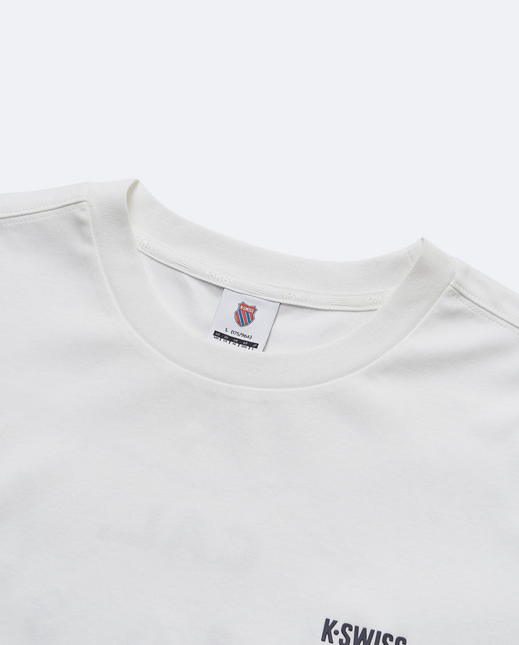 109868-115 | MEN'S K-SWISS LOGO COTTON T-SHIRT | WHITE/SPECIAL