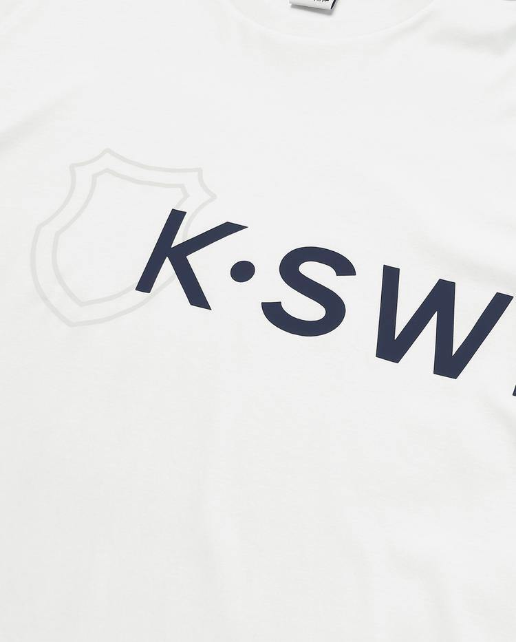 109869-115 | MEN'S K-SWISS LOGO LOOSE FIT COTTON T-SHIRT | WHITE/SPECIAL