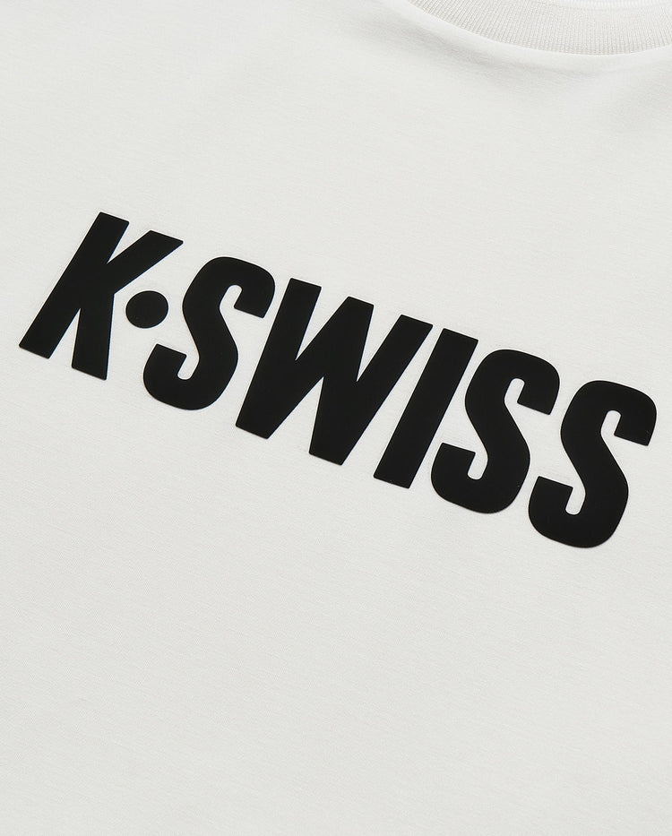 109876-115 | MEN'S K-SWISS LOGO T-SHIRT | WHITE/SPECIAL