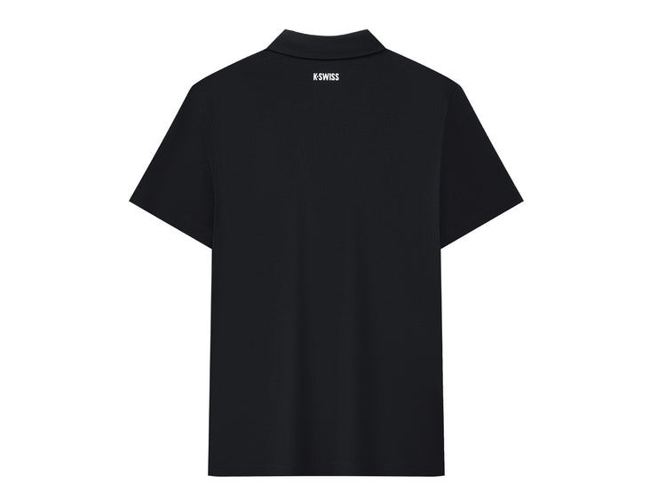 109877-008 | MEN'S K-SWISS CLUB LOGO POLO SHIRT | BLACK