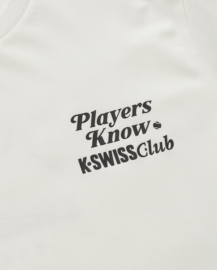 109878-115 | MEN'S K-SWISS CLUB LOGO T-SHIRT | WHITE/SPECIAL