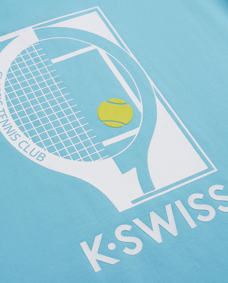 1712461-422 | UNISEX LOGO TENNIS THEME LOOSE FIT T-SHIRT | BLUE