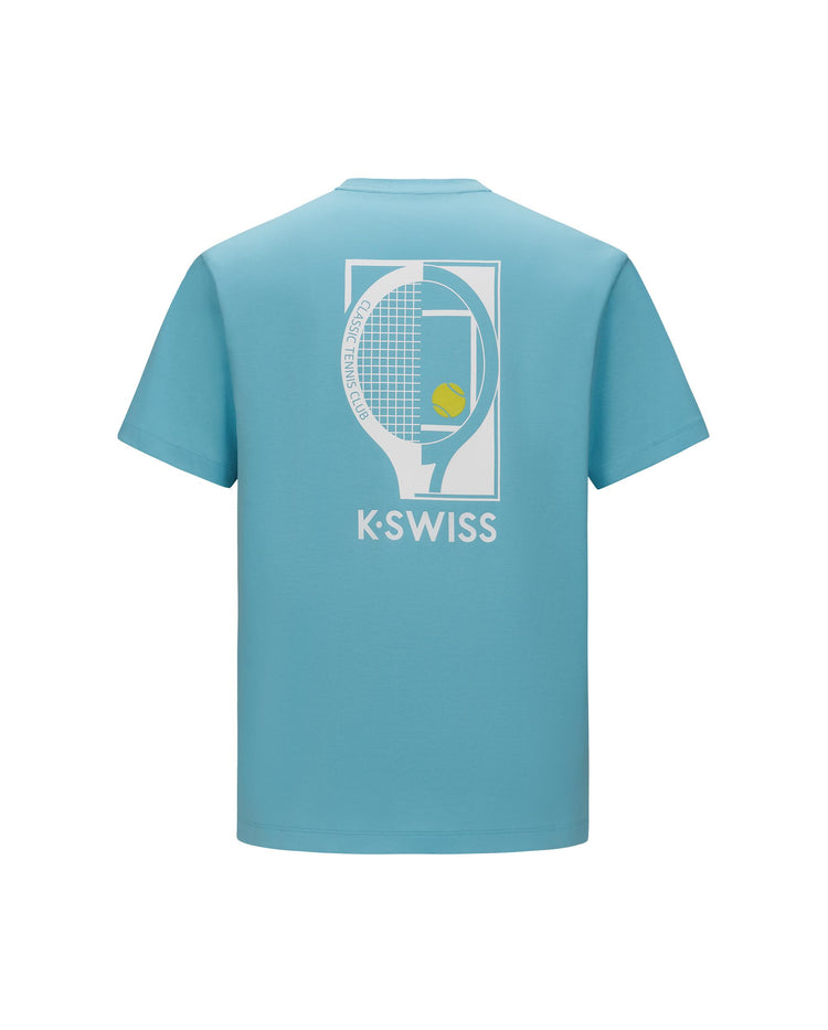 1712461-422 | UNISEX LOGO TENNIS THEME LOOSE FIT T-SHIRT | BLUE