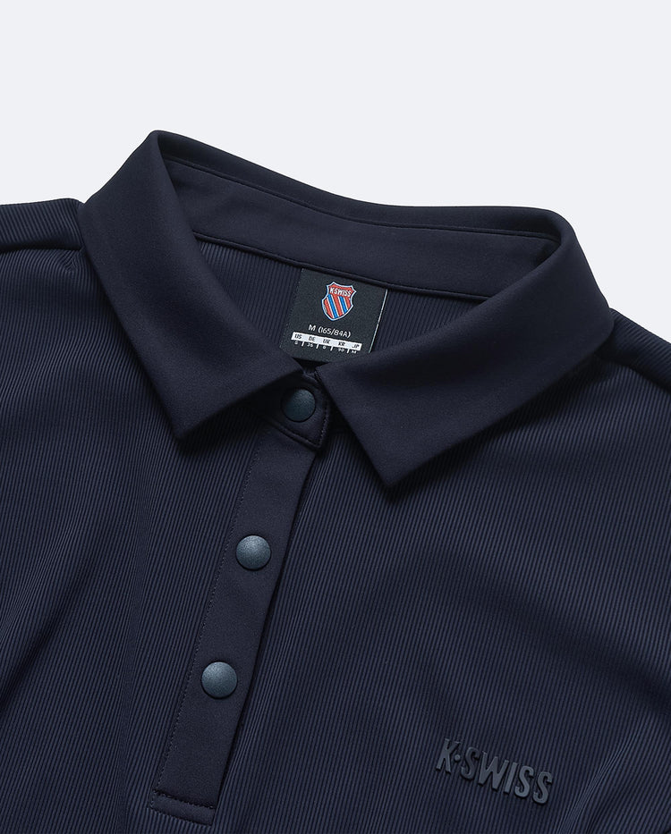 1910078-495 | WOMEN'S K-SWISS LOGO JACQUARD POLO DRESS | BLUE/MISC