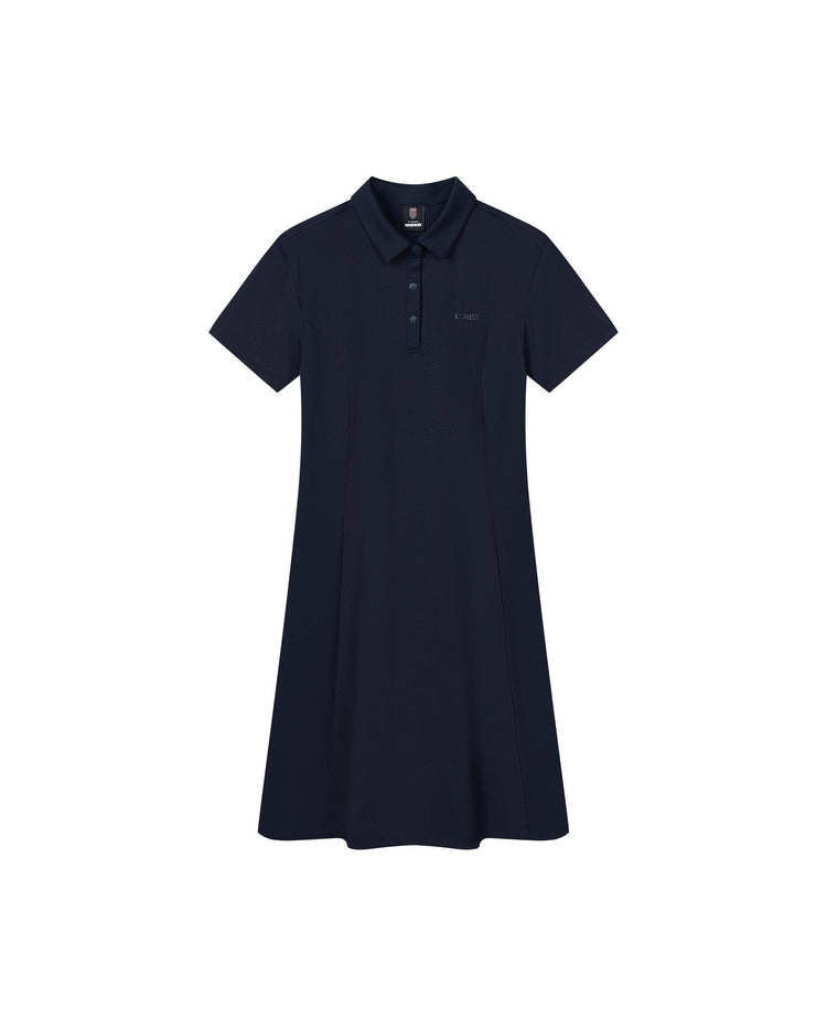 1910078-495 | WOMEN'S K-SWISS LOGO JACQUARD POLO DRESS | BLUE/MISC