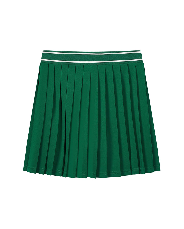 1910080-310 | WOMEN'S K-SWISS LOGO PLEATED TENNIS SKIRT | GREEN/ASST