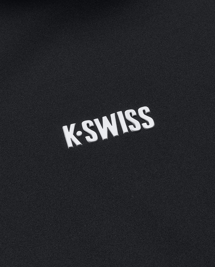 1910087-008 | WOMEN'S STAND COLLAR LONG SLEEVES T-SHIRT | BLACK