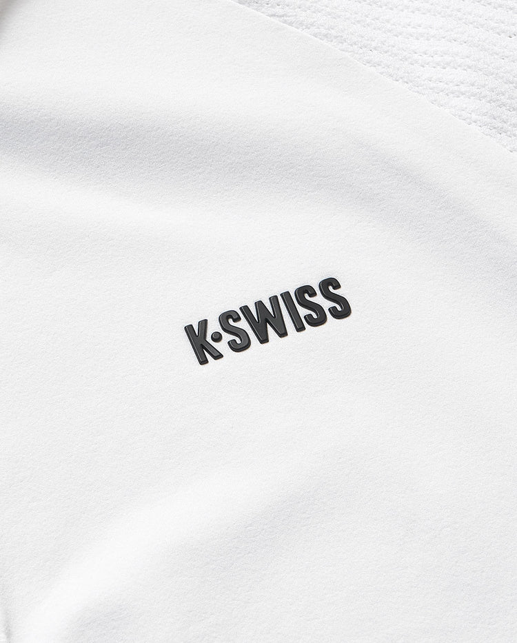 1910096-101 | WOMEN'S K-SWISS LOGO POLO SHIRT | WHITE/WHITE