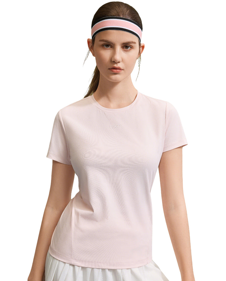 1910103-623 | WOMEN'S K-SWISS LOGO T-SHIRT | PEACH WHIP