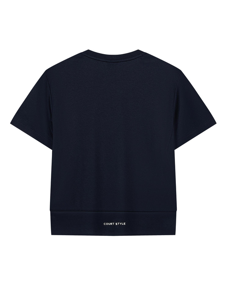 1910311-495 | WOMEN'S K-SWISS LOGO COTTON T-SHIRT | BLUE/MISC