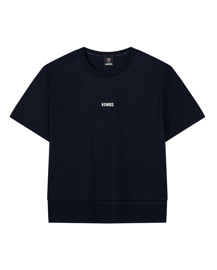 1910311-495 | WOMEN'S K-SWISS LOGO COTTON T-SHIRT | BLUE/MISC