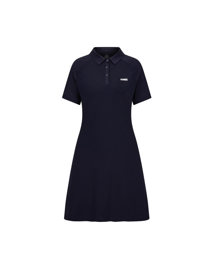 1910687-495 | WOMEN'S K-SWISS LOGO TENNIS POLO DRESS | BLUE/MISC