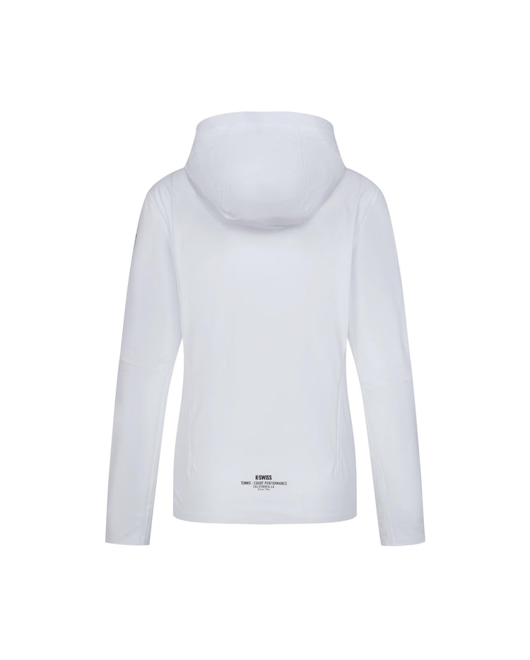 1910694-101 | WOMEN'S K-SWISS LOGO HOODED JACKET | WHITE/WHITE