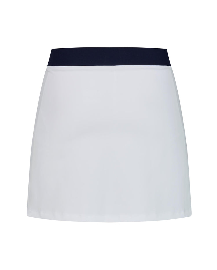 1910699-101 | WOMEN'S K-SWISS LOGO A-LINE TENNIS SKIRT | WHITE/WHITE
