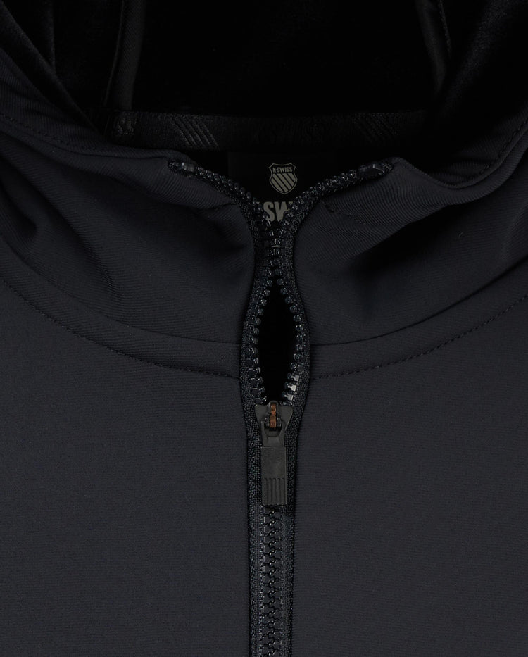 1910743-008 | WOMEN'S K-SWISS LOGO HOODED JACKET | BLACK