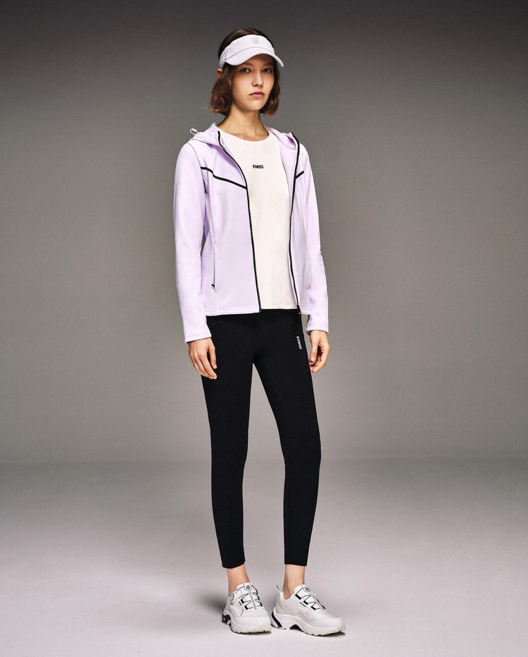 1910743-564 | WOMEN'S K-SWISS LOGO HOODED JACKET | NEON VIOLET