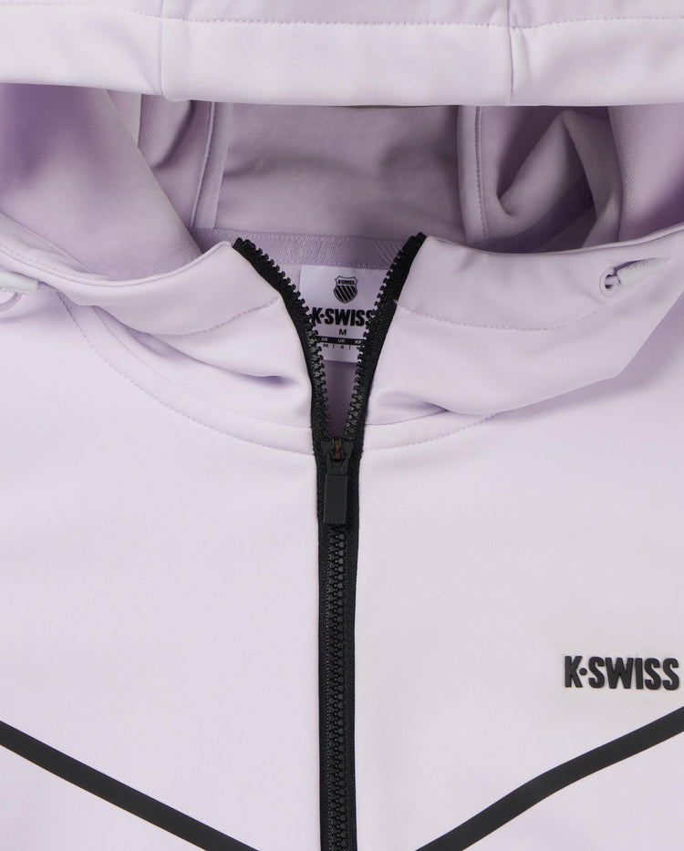 1910743-564 | WOMEN'S K-SWISS LOGO HOODED JACKET | NEON VIOLET